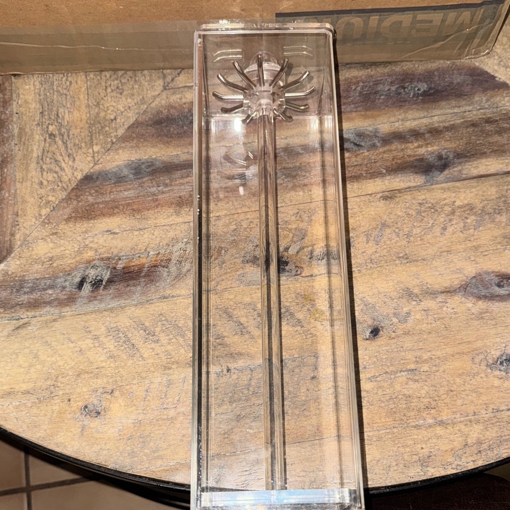 Crystal clear necklace holder
